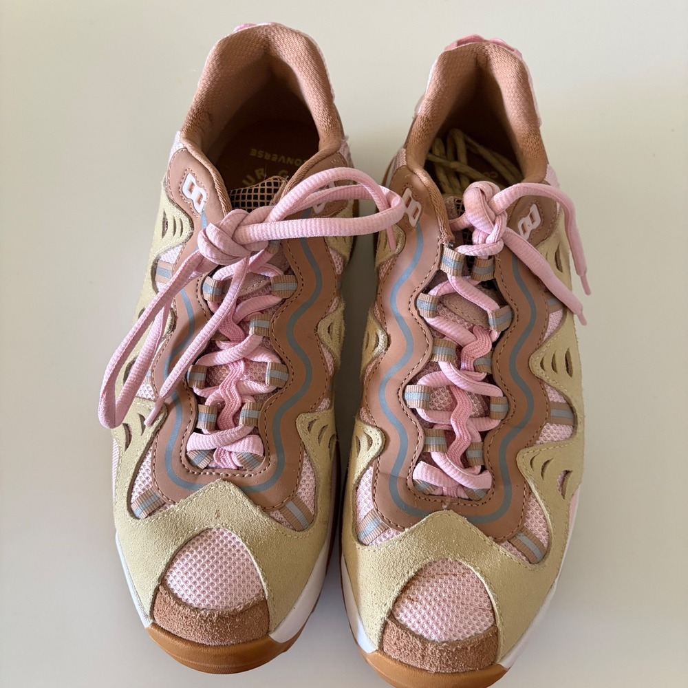 Converse GOLF le FLEUR Gianno Ox Pink Tan Suede 168179C Mens 7 Womens 8.5